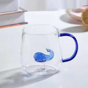 Tazza in Vetro Creativa 3D a Forma di Animale 400ml, Bicchiere con Logo Personalizzato, Bicchiere Trasparente per Caffè, Latte, Succo, Birra - Product Image 3