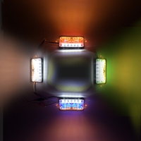 Feu de position latéral LED pour camion, boîtier transparent, 24V, étanche, pour remorque