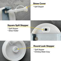 Nes anti-déversement bouchon Silicone tasse bouchon de paille ensemble Compatible Stanleys tasse réutilisable paille couverture Pluf Cap gobelet pour Stanley