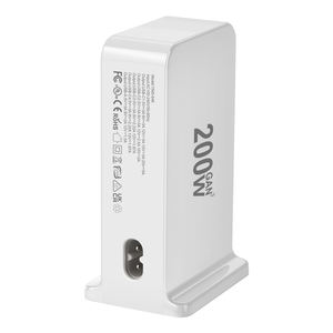 <span class=keywords><strong>Chargeur</strong></span> USB-C multi-ports <span class=keywords><strong>200W</strong></span> Station de charge de bureau 6 en 1 pour iPhone pour Samsung pour <span class=keywords><strong>Xiaomi</strong></span> et autres téléphones mobiles et - Product Image 2