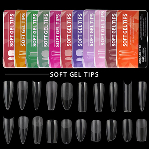 550 <span class=keywords><strong>Uñas</strong></span> Postizas Acrílicas <span class=keywords><strong>de</strong></span> Cobertura Completa con <span class=keywords><strong>Diseño</strong></span> en Curva C, Fáciles <span class=keywords><strong>de</strong></span> Poner, Flexibles y <span class=keywords><strong>de</strong></span> Tamaño Perfecto - Product Image 1
