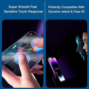 Protection d'écran en verre trempé pour Apple, 0,33 mm, 2,5D, 9H, anti-rayures, couverture intégrale, bord givré - Product Image 4