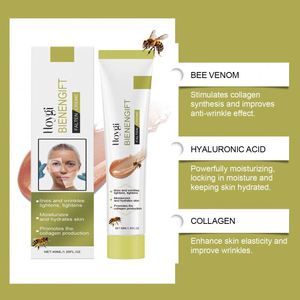 Crème de soin au venin d'abeille texturée, hydratante douce, soyeuse, nourrissante et élastifiante pour une peau délicate, crème quotidienne pour la peau. - Product Image 4