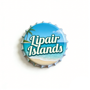 Imán de nevera con forma de tapa de botella, recuerdo de animales emblemáticos de la ciudad de Lingayen Gulf, Islas <span class=keywords><strong>Lipair</strong></span>, Leghorn, Londres - Product Image 3