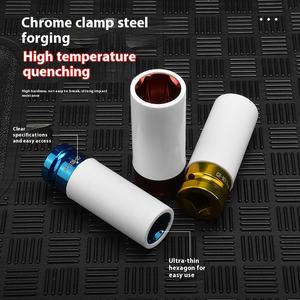 مجموعة مفاتيح ربط هوائية مطلية بالكروم 3 مفتاح ربط بصدم مربع لإطارات معدلة دعم OEM قابل للتخصيص - Product Image 2