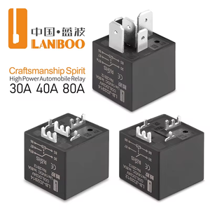 פלנבו 12v 24v מכונית ממסר 4 רגליים 5 רגליים הנוכחי גבוה 80a צופר מכונית עמיד - Product Image 4