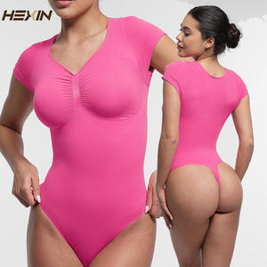 Combinaison de sport pour femme, sans couture, amincissante, élastique, compression, contrôle du ventre, décontractée, été, une pièce, combinaison femme - Product Image 1