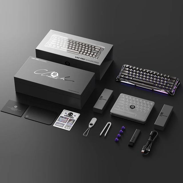 Mercury V60 Pro Deluxe Edition Dual Keycap Gift Box Set Mechanical Gaming Keyboard