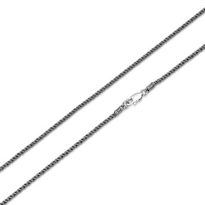 Collier vintage en argent <span class=keywords><strong>sterling</strong></span> S925 avec mantra à six caractères pour hommes et femmes, chaîne torsadée à motif de <span class=keywords><strong>scie</strong></span>, style ethnique tendance - Product Image 5