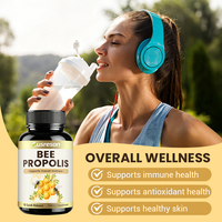 Extrait de propolis d'abeille noire halal SPL OEM, complément alimentaire pour l'énergie, l'immunité et la santé, comprimés de propolis d'abeille naturelle originale