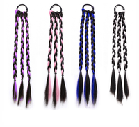 Sweet Cool Perruque Haute Queue de Cheval Twist Tresse Couleur Unie Twist Braid Perruque Accessoire pour Cheveux