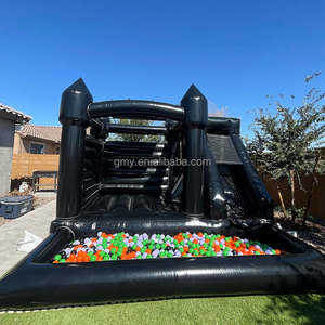 GMY gonfiabili gonfiabile <span class=keywords><strong>nero</strong></span> casa di rimbalzo con scivolo Infantiles Infantiles <span class=keywords><strong>castello</strong></span> gonfiabile con la sfera Pit per i bambini <span class=keywords><strong>del</strong></span> partito - Product Image 4