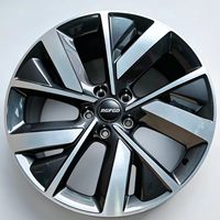 1 pièce Jante en alliage forgé 15 à 26 pouces Gris anthracite finition usinée 5 trous pour voiture Y000