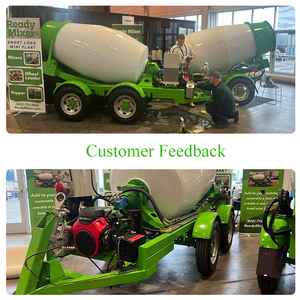 自動装填式移動式コンクリートミキサートレーラー3.5 Cbm立方メートル油圧トランジット泥ミキサートラックエンジンコアバケットキャビン付き - Product Image 5