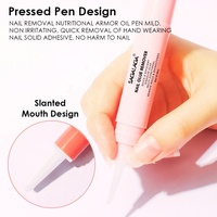 SAGALAGA Stylo Dissolvant de Colle à Ongles 5ml Sans Odeur Sans Acétone Sérum Doux pour Faux Ongles à Presser Soin des Ongles Marque Privée Salon OEM