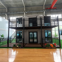 Construction Préfabriquée à Installation Rapide, Durable et Respirante, pour Habitation Mobile Moderne, 2 Chambres, Extensible, Supermarché, École