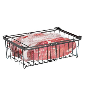 Extendable Freezer Basket Rectangle Mesh Storage <b>Container</b> With Handle For <b>Refrigerator</b> And Kitchen Food Organization - Product Image 3