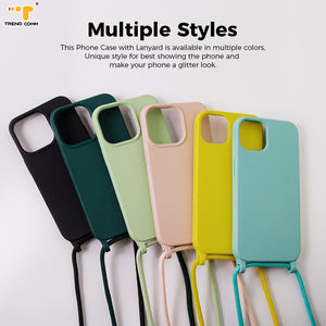 Bas quantité minimale de commande Multi Couleurs 360 Silicone Souple Bandoulière <span class=keywords><strong>Collier</strong></span> Téléphone Cas Pour iPhone 13 14 15 Pro Max - Product Image 2