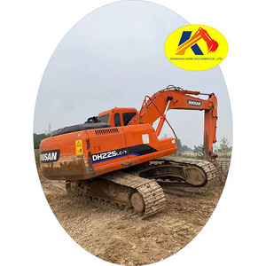 Excavadora de cadenas usada Doosan DH225LC-7 DX225 de alta calidad con motor Sany, 22 toneladas, 115KW de potencia, lista para minería y construcción. - Product Image 1