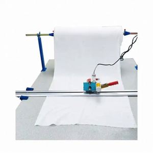 Máquina de Corte de Tela Eléctrica Semiautomática con Cuchilla Redonda para Cortar Extremos de Tela - Product Image 4