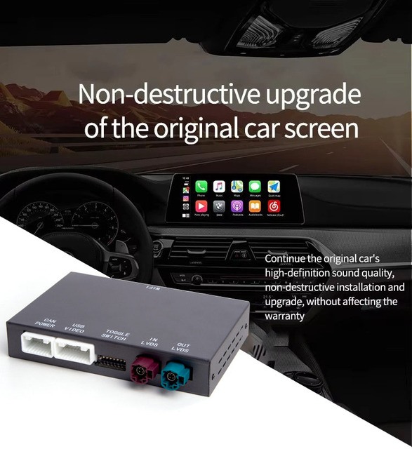 KANOR Android Auto Carplay Smart Box for BMW F20 F21 F30 F31 F32 F33 F34 F36 F10 F11 F15 F16 CIC NBT EVO Carplay Interface