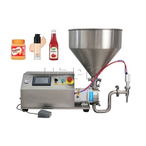 Machine de remplissage semi-automatique HZPK à pompe rotative pour crème, brillant à lèvres, pâte et beurre corporel, de 100 à 1 L - Product Image 1