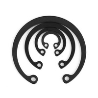 Custom High Strength 65Mn Black Oxide C Type Circlips External Retaining Rings for Shaft