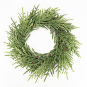108CM de alta calidad Artificial PE grande solo HOJA DE Norfolk verde <span class=keywords><strong>Araucaria</strong></span> para decoración de Navidad Rama de cedro Artificial - Product Image 5