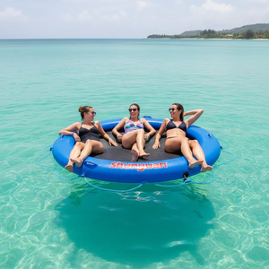 पार्टी तैराकी पूल डॉक के लिए टिकाऊ पानी इंफ्लेटेबल फ्लोट हैममॉक के लिए अनुकूलित pvc <span class=keywords><strong>inflatable</strong></span> matic platform - Product Image 5