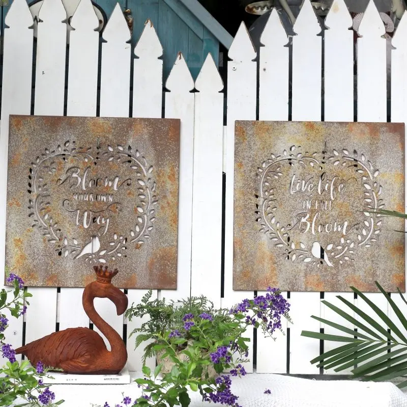 Decorative Wholesale Vintage Custom Metal Plate Printing Tin Iron Sign Home Decoration Walls