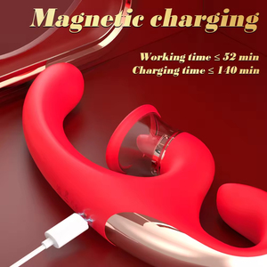 Vibrador 3 en 1 de Silicona para Mujer, Estimulador de Punto G y Clítoris con Lengua Vibrante, Juguete Sexual para Mujeres - Product Image 5