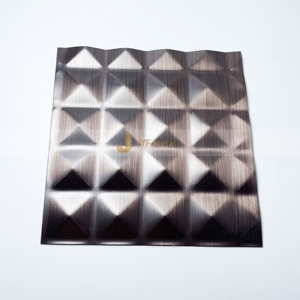 Placa Decorativa de Acero Inoxidable EX024 201/304/316, Lámina Grabada, Servicios de Corte y Soldadura Incluidos - Product Image 1