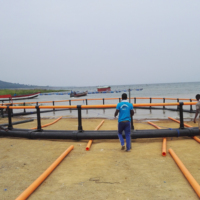 HDPE flotante de la cría de pescado jaula red jaulas Zambia Lake Kariba granjas jaulas