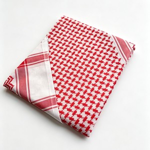 Cotton Red <b>White</b> Keffiyeh Scarf Saudi UAE Middle East Arab Ethnic Shemagh <b>Bandana</b> - Product Image 3