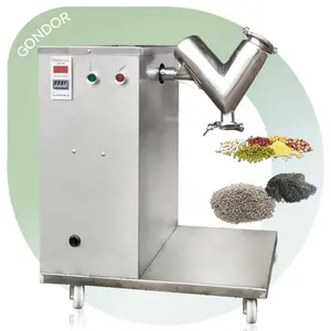 Small Wash Dry Lab Scale Nail Vh Ultra Fine Soap Chemical 20l New Mini Manual V Shape Powder Mixer Cocoa and Milk