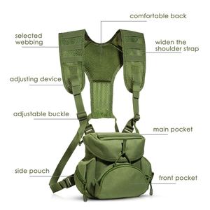 Chaleco de Correr para Hombre, Ligero, para Exteriores, con Arnés para Binoculares, Bolsa de Pecho, Venta al por Mayor, OEM, ODM - Product Image 6