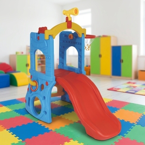 Ensemble de toboggan en plastique PE pour enfants, pour la garderie, la maison, la maternelle - Équipement de <span class=keywords><strong>jeu</strong></span> intérieur/extérieur pour les enfants de <span class=keywords><strong>18</strong></span> <span class=keywords><strong>mois</strong></span> à 6 ans - Product Image 4
