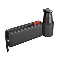 Boîte de rangement pour l'espace entre les sièges de voiture, boîte de rangement pour l'espace entre les sièges, en cuir Napa, accessoire décoratif universel, fabriqué en Chine