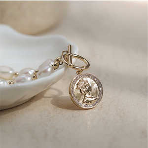 Pulsera de perlas barrocas naturales de agua dulce WENCHI, elegante brazalete con cuentas, 30g, 18cm - Product Image 3