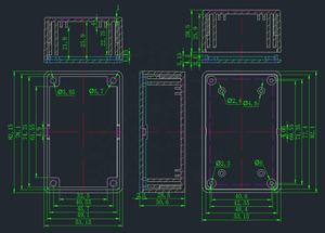 SM5-111-2:83*54*30MM 스냅온 PCB 플라스틱 ABS 정션 박스 - Product Image 6
