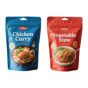 Feuille d'aluminium laminé personnalisée de qualité alimentaire longue durée de conservation thermoscellable aliment bouillant soupe de fruits de mer aliment bouillant pochette de cornue - Product Image 2