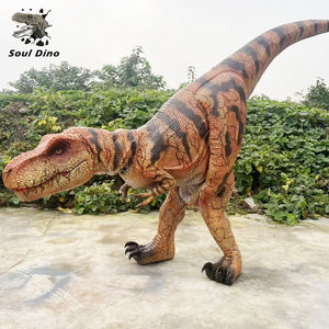 Costume de dinosaure robotique réaliste à manivelle <span class=keywords><strong>facile</strong></span>, <span class=keywords><strong>T</strong></span>-<span class=keywords><strong>rex</strong></span>, yeux automatiques qui clignotent, à vendre - Product Image 1