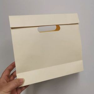 Bolsa de Papel Ecológica Personalizada, Impermeable, Blanca, de Cartón, para Compras, para Pequeñas Empresas - Product Image 5