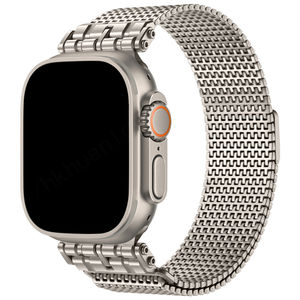 HUANLONG Bracelet de montre milanais magnétique de luxe en acier inoxydable 42/44/45/49mm Ultra 2 I Bracelet de montre 10 9 8 pour Apple Watch Band - Product Image 1