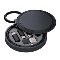 Adaptateur OTG personnalisé en ABS écologique, kit USB 60W 3A à charge rapide, ensemble de câbles de charge et de données 6 en 1, y compris un porte-clés pour les voyages et les cadeaux