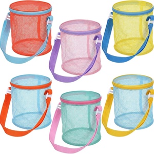 Bolsa de Almacenamiento de Juguetes para Niños de 0 a 24 Meses, Bolsa de Viaje para la Playa, Cubo de Malla Plegable - Product Image 5