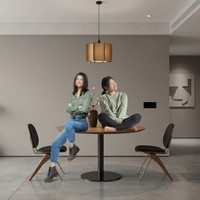 Table à manger rotative ronde à carrée, gain de place, style moderne minimaliste, en pierre frittée, pour petit appartement