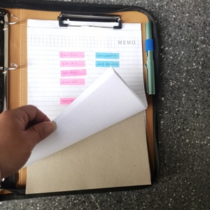 Hotroyal màu xanh A4 dây kéo biểu tượng cá nhân tùy chỉnh <span class=keywords><strong>padfolio</strong></span> với clipboard giấy vali phong cách Pháp lý tài liệu tổ chức thư mục - Product Image 6