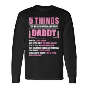 5 cosas que deberías saber sobre la camiseta de manga larga My Daddy para niños - Product Image 1