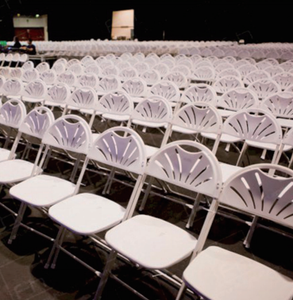 White Plastic Folding <b>Chairs</b> Outdoor Event Seating Set Lightweight <b>Stackable</b> <b>Garden</b> Patio Use - Product Image 6